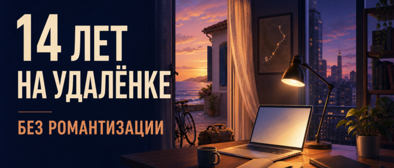 14 лет на удалёнке без романтизации